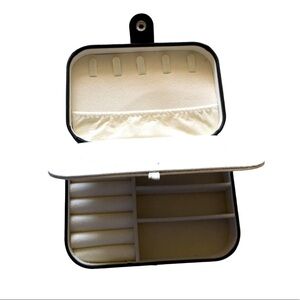 NWT Travel Jewelry Box (3 Compartments). 6.25”x4.25”x2”. Brand new in Box.